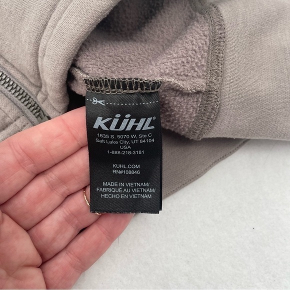 KUHL Women’s Freethinkr Hoodie full zip sweatshirt dusty purple size: Large - Picture 11 of 14